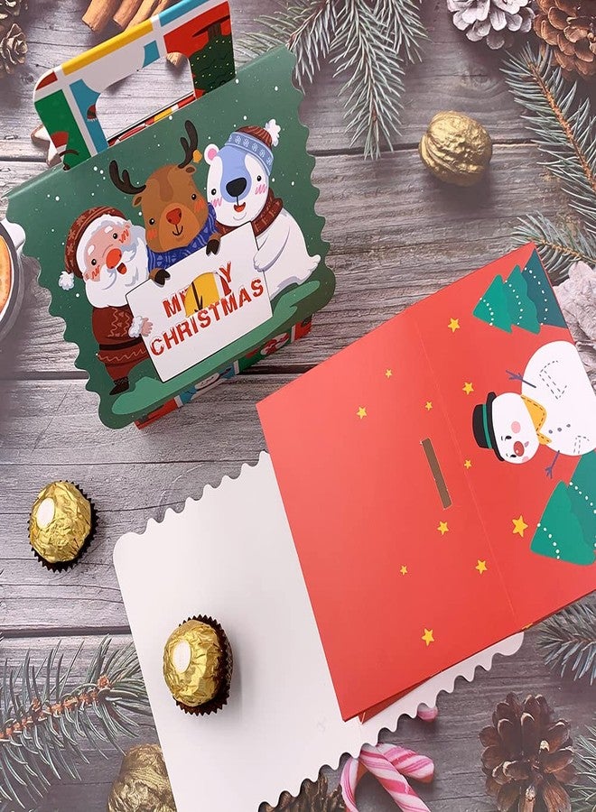Suponey Christmas Gift Boxes,12pcs Christmas Treat Boxes Santa Candy Box Xmas Party Favor Box for Holiday Gift Wrapping Home Decoration - Image 5